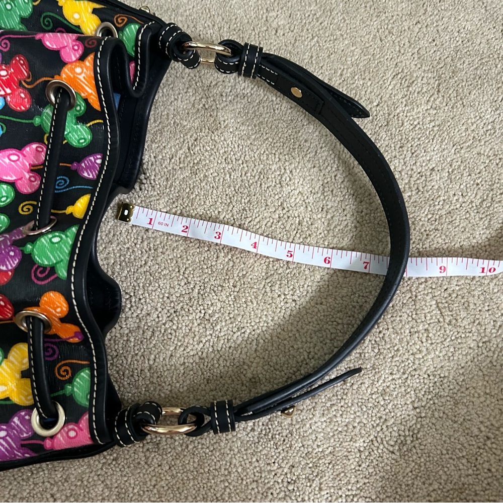 Dooney & Bourke Disney Parks Mickey Ballloons Anniversary Drawstring Purse Bag - Picture 6 of 11